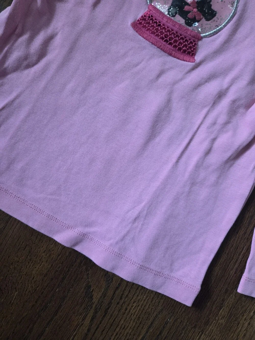 Gymboree Girls 4 Pink Scottie Snow Globe Tee